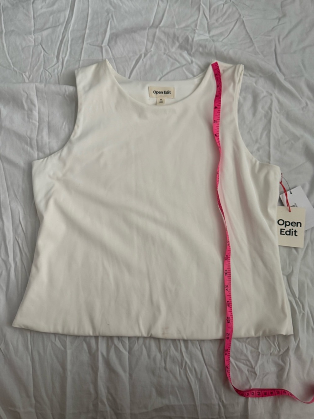 Open Edit Ivory Cloud Tank Top Size XL - Picture 6 of 7